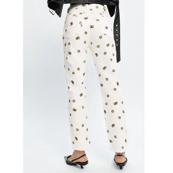 NEW Reformation Mixed Emotions High Rise Straight Jeans Size 23 Cotton 100% - Picture 2 of 13